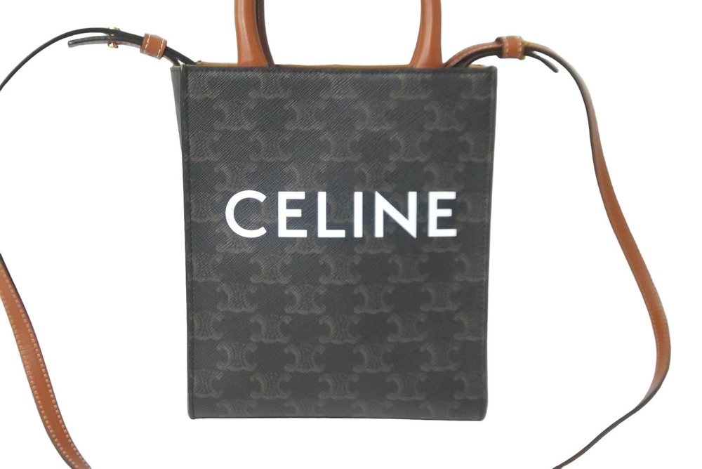Celine Bag Vertical Shoulder Cabas Black
